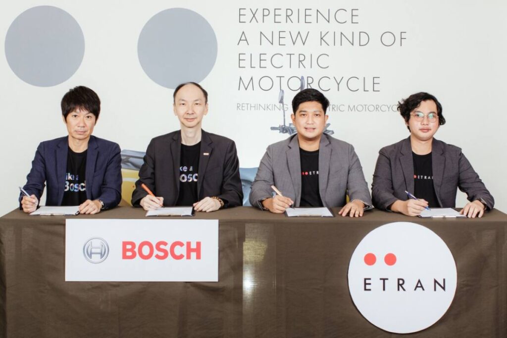 ETRAN จับมือ Bosch นำเทคโนโลยีมอเตอร์จากเยอรมัน ยกระดับรถจักรยานยนต์ไฟฟ้าไทย