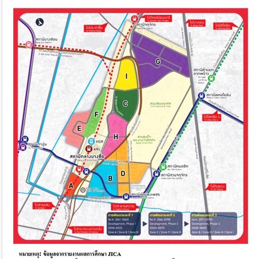 ส่องพื้นที่ 2,300 ไร่ รอบสถานีกลางบางซื่อ กับแผนการพัฒนาสู่เมืองอัจฉริยะ