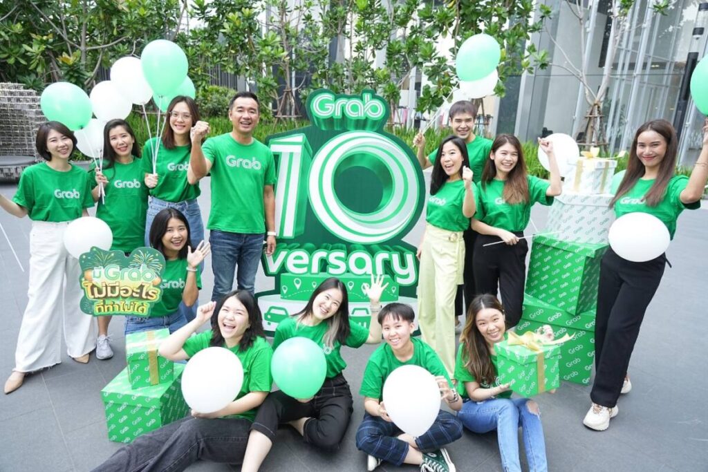 Grab 10versary ฉลองสู่ปีที่ 10 ของการดำเนินธุรกิจ ยกขบวนกิจกรรมสุดเซอร์ไพรส์แทนคำขอบคุณผู้ใช้บริการและพาร์ทเนอร์