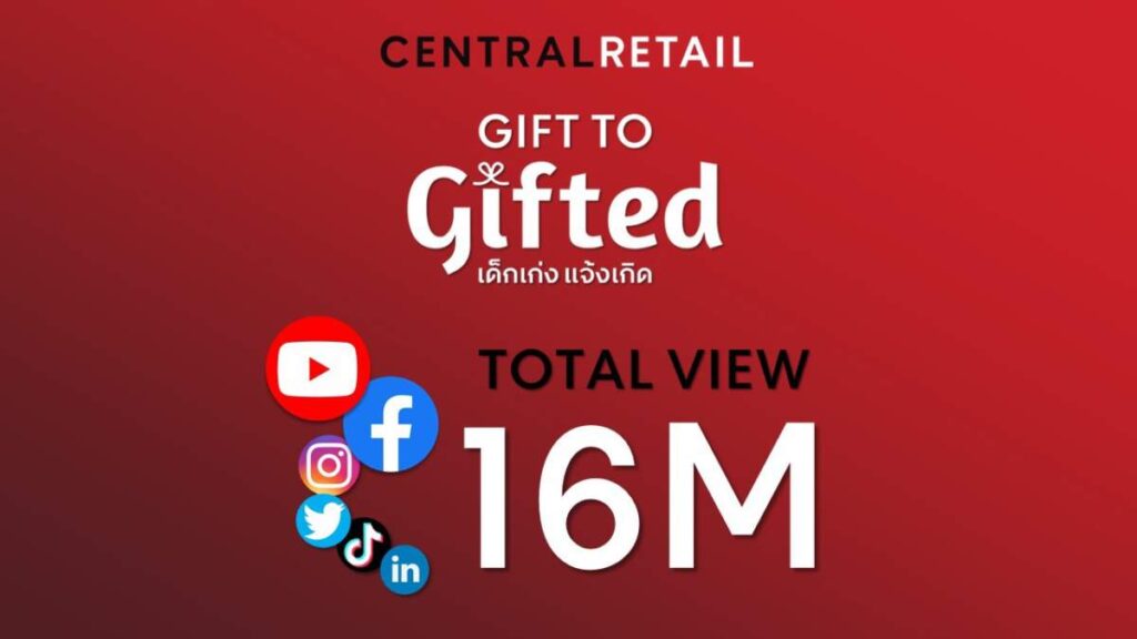 ทะลุ 16 ล้านวิว คลิปไวรัล Gift To Gifted เด็กเก่ง แจ้งเกิด ของเซ็นทรัล รีเทล