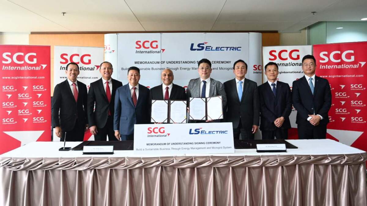 SCG ผนึก LS ELECTRIC พัฒนาธุรกิจสู่ความยั่งยืน ผ่านการจัดการพลังงานและระบบไมโครกริด