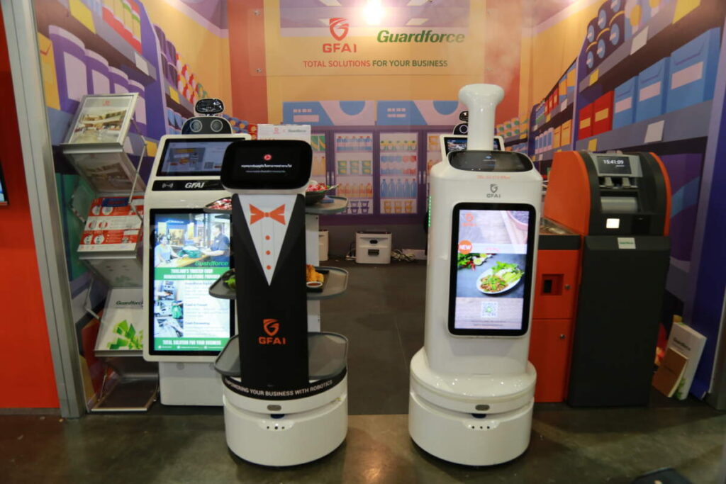 Guardforce AI Group แตกไลน์ธุรกิจ โชว์หุ่นยนต์บริการ ร่วมงาน THAIFEX – Anuga Asia 2023