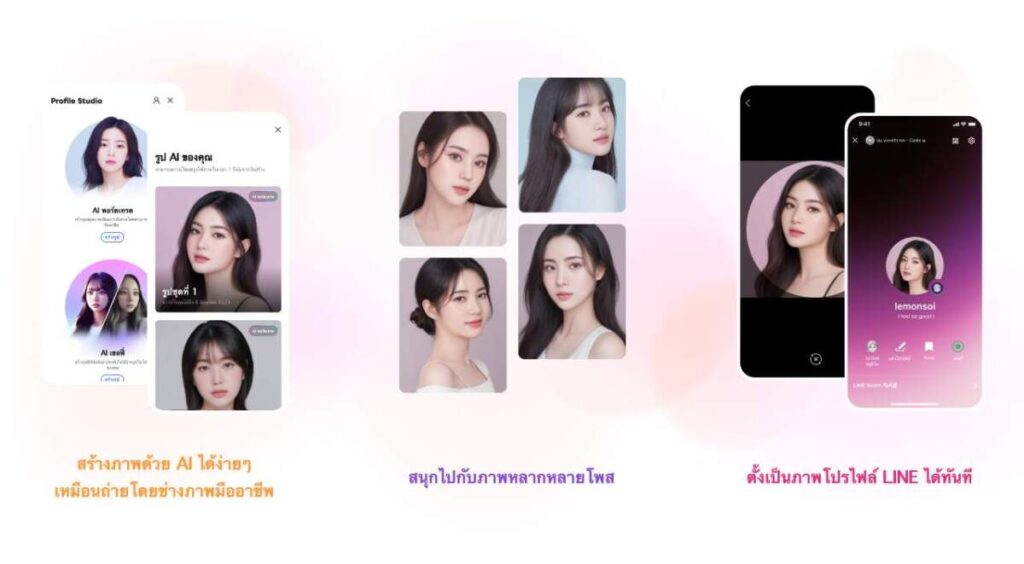 "AI Portrait" ฟีเจอร์ภาพโปรไฟล์ใหม่บนแอป LINE