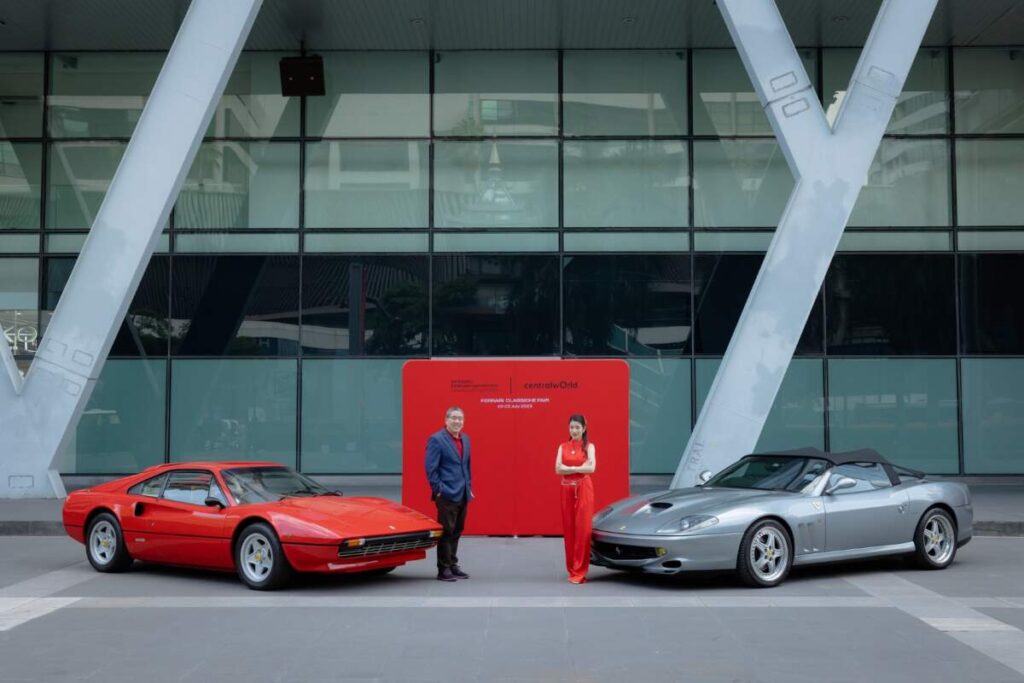 อวดโฉมขบวนรถเฟอร์รารี่รุ่นคลาสสิค มูลค่ารวมกว่า 350 ล้านบาท ในงาน “Ferrari Classiche Fair 2023” ณ ศูนย์การค้าเซ็นทรัลเวิลด์