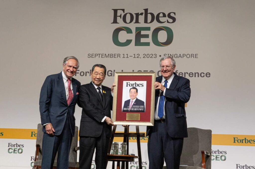 “ธนินท์ เจียรวนนท์” รับรางวัลเกียรติยศ "MALCOLM S. FORBES LIFETIME ACHEIVEMENT" จาก Forbes