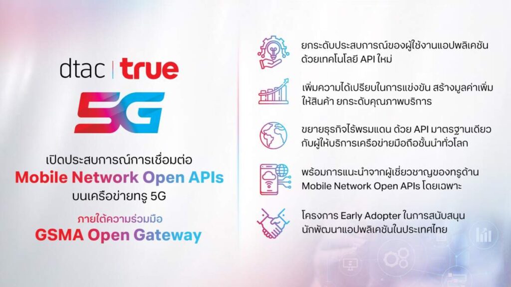 True เปิดตัว SIM Swap, Device Location และ Quality on Demand API มาตรฐานโลก