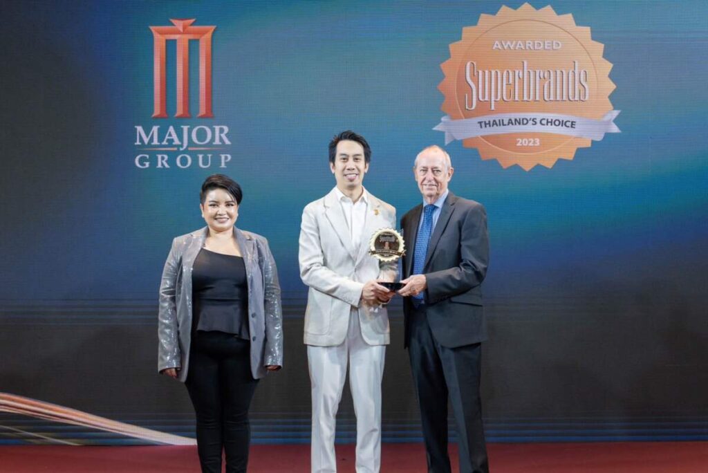 เมเจอร์ ซีนีเพล็กซ์ กรุ้ป คว้ารางวัลแบรนด์แห่งปี “Superbrands Thailand 2023”