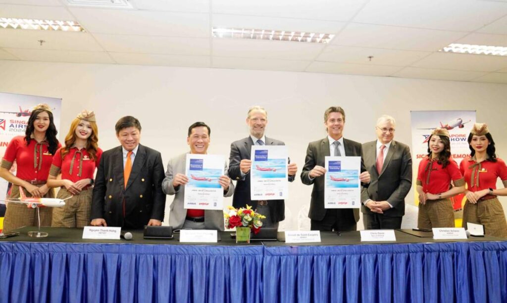 Vietjet เผยข้อตกลงสำคัญร่วมกับ Airbus, Rolls-Royce, Pratt & Whitney and Safran ณ งาน Singapore Airshow 2024