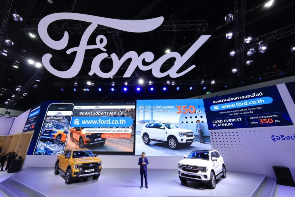 Ford ชวนสัมผัสตัวจริงเรนเจอร์ ไวลด์แทรค-เอเวอเรสต์ แพลทินัม ขุมพลังเครื่องยนต์ดีเซล 3.0 ลิตร วี 6 ในงาน Motor Show 2024