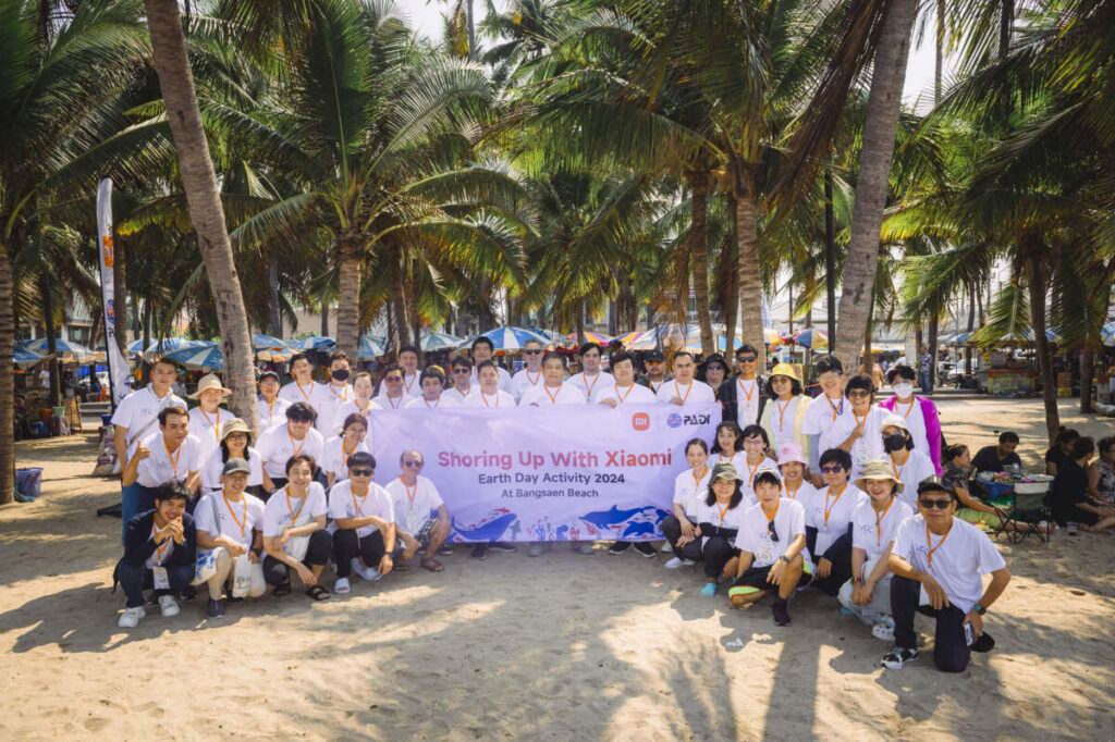 Xiaomi จับมือ PADI ยกทีมเสียวหมี่แฟนร่วมรักษาสิ่งแวดล้อมทางทะเลทำความสะอาดหาดบางแสน