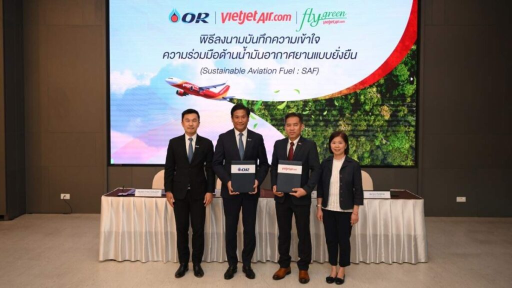 Vietjet นำร่องใช้น้ำมันเชื้อเพลิงอากาศยานแบบยั่งยืน (SAF) เริ่ม ก.ค. นี้