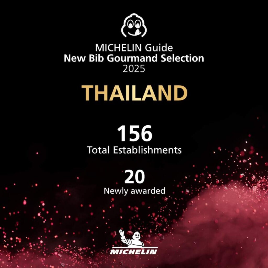 มิชลิน ไกด์ ฉบับประเทศไทย เผยรายชื่อ 20 ร้านใหม่ จากทั้งหมด 156 ร้าน ที่ได้รับรางวัล บิบ กูร์มองด์ ประจำปี 2568