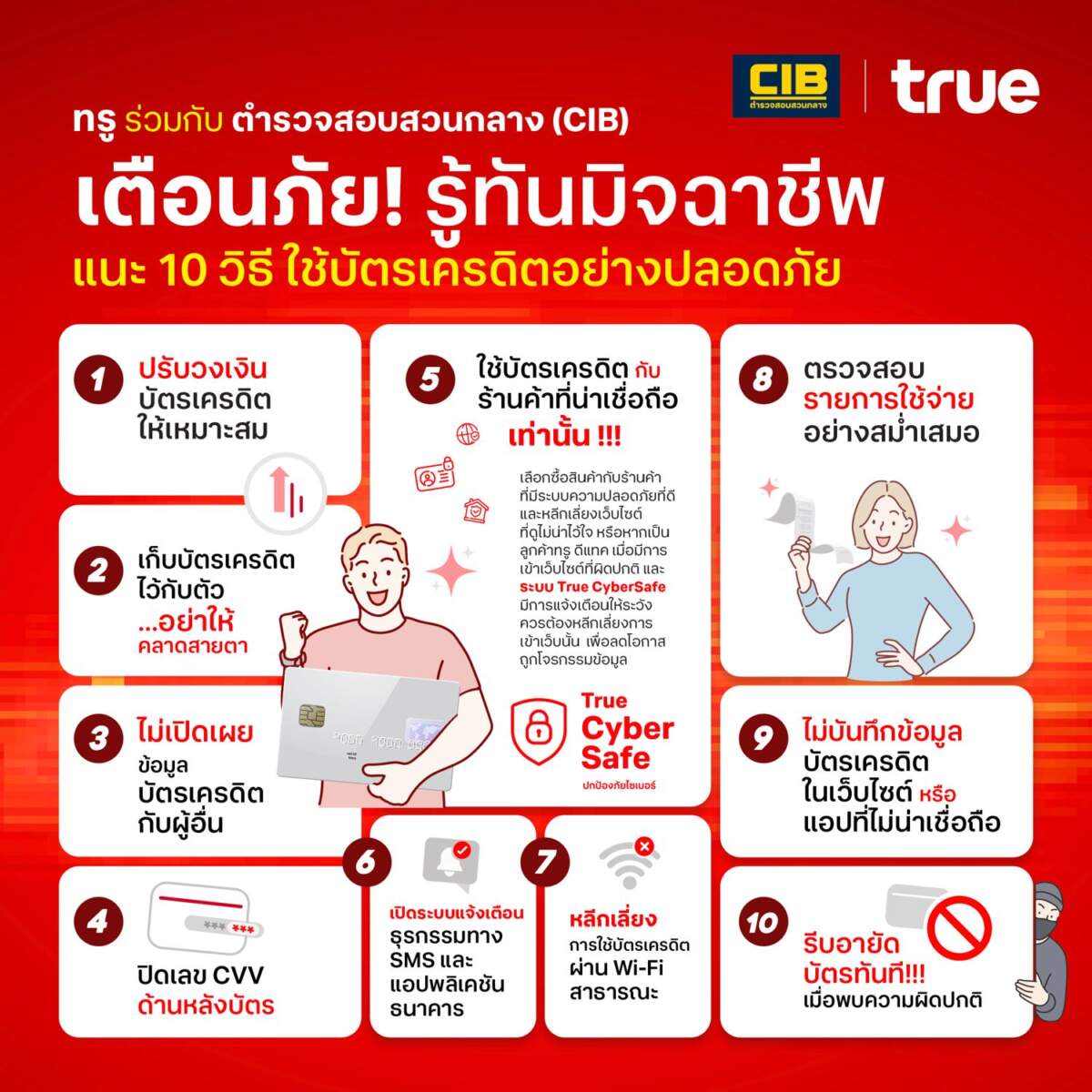 10 เกราะป้องกันภัยไซเบอร์ รู้ทันกลโกงมิจฉาชีพ ใช้บัตรเครดิตออนไลน์อย่างอุ่นใจ