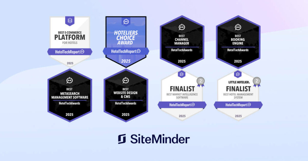 SiteMinder ครองแชมป์ HotelTechAwards ปี 2568 ตอกย้ำผู้นำแพลตฟอร์มอีคอมเมิร์ซโรงแรม