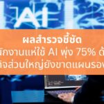 ผลสำรวจชี้ชัด พนักงานแห่ใช้ AI ในงานพุ่ง 75% ทั่วโลก ผู้นำธุรกิจส่วนใหญ่ยังขาดแผนรองรับ